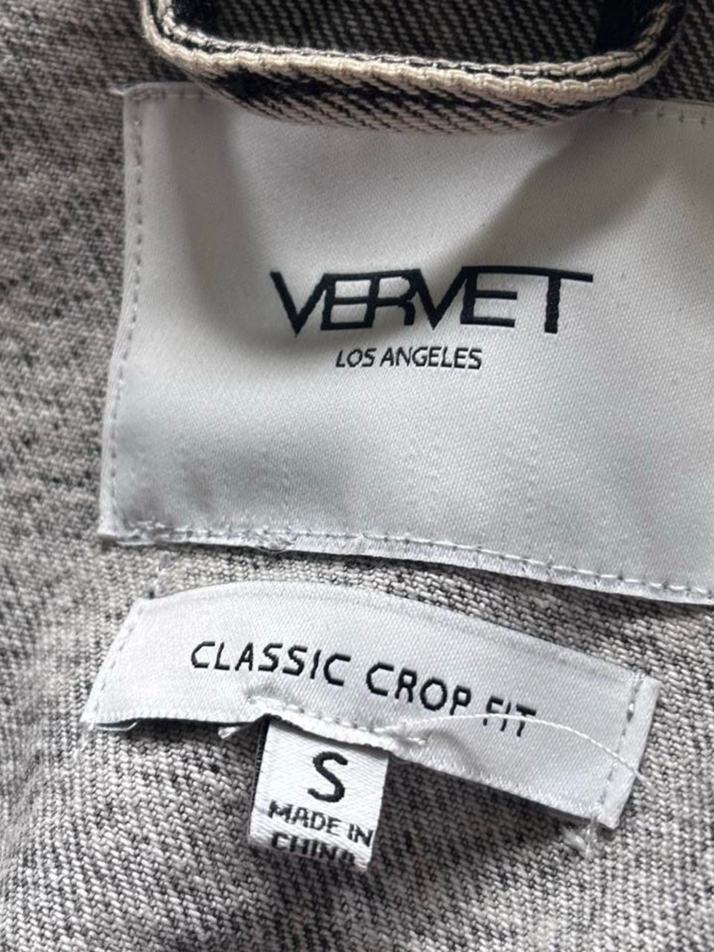 Light Gray Washed Denim Jacket - Picture 2 of 3